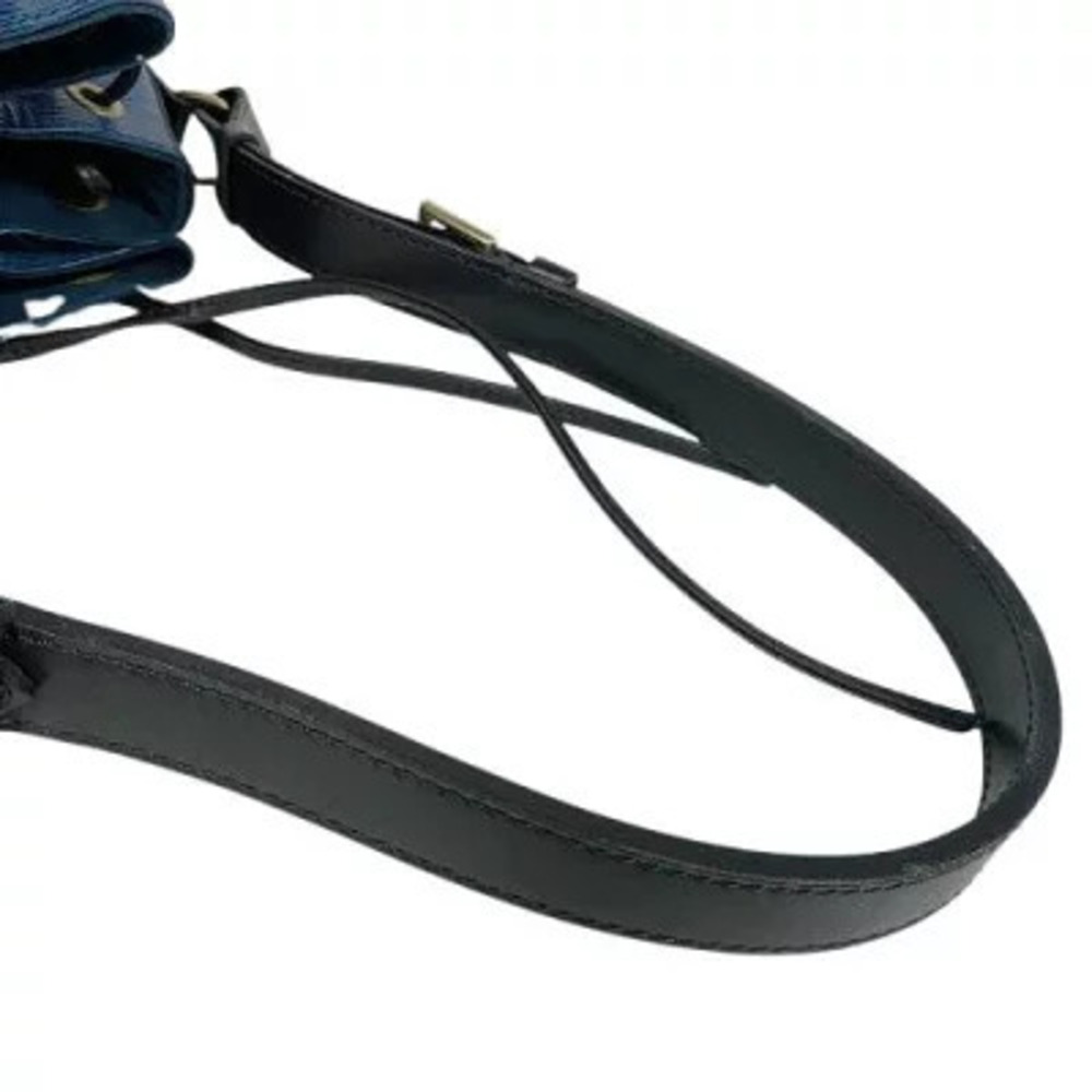 LOUIS VUITTON Neo Noe Shoulder Bag Epi Leather Blue Drawstring B